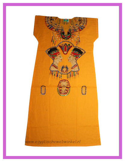 Nefertiti gele jurk