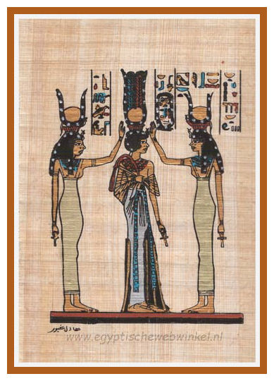 Kroning van koningin Nefertari Papyrus