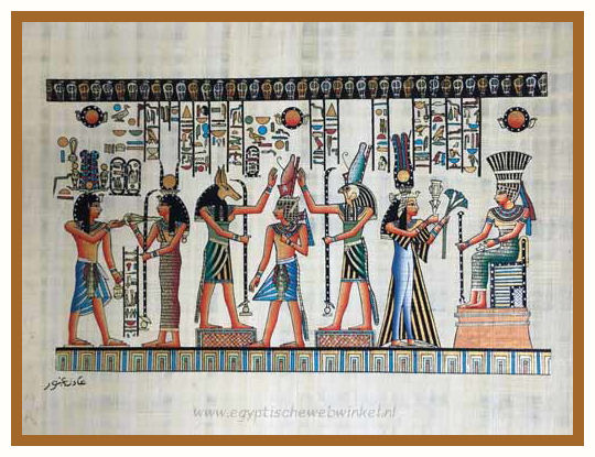 Horus, Anubis en koningin Nefertari
