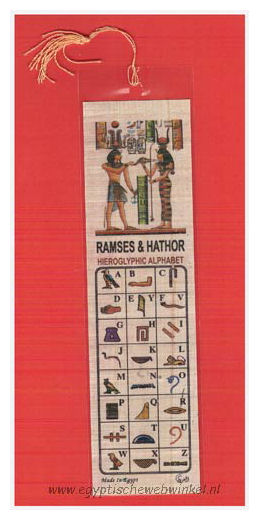 Ramses en Hathor boekenlegger