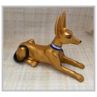 God Anubis beeld G1 (goudkleurig) God Anubis beeld G1 (goudkleurig)