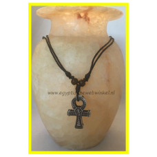 zilverkleurige Ankh ketting