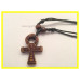 Donkere goudkleurige Ankh ketting
