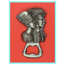 Toetanchamon en Nefertiti flesopener Z1