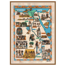 Plattegrond van Egypte papyrus