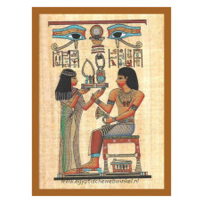 Scéne van een tempel papyrus