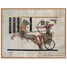 Ramses II in zijn strijdwagen