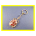 Sleutelhanger scarabee met rode steentjes