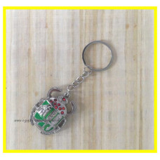 Sleutelhanger groene scarabee