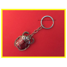 Key chain red scarab