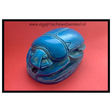 Blauwe scarabee steen A