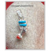 Nefertiti zilveren hanger met echte stenen