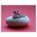 Scarabee zilveren hanger met lapis stenen S