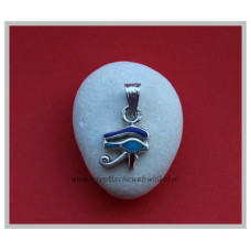 Horus-oog zilveren hanger met stenen