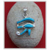 Horus-oog zilveren hanger met turkoois stenen