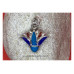 Lotusbloem zilveren hanger met stenen N