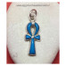 Ankh zilveren hanger met turkoois