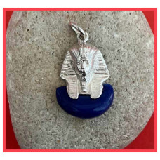 Toetanchamon zilveren hanger met lapis lazuli