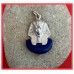 Toetanchamon zilveren hanger met lapis lazuli