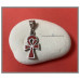 Ankh zilveren hanger Met koraal