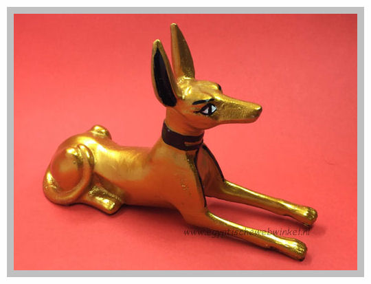 God Anubis beeldje (goudkleurig)