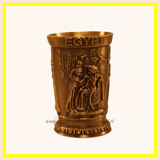 Luxury golden pharaohs drink cups