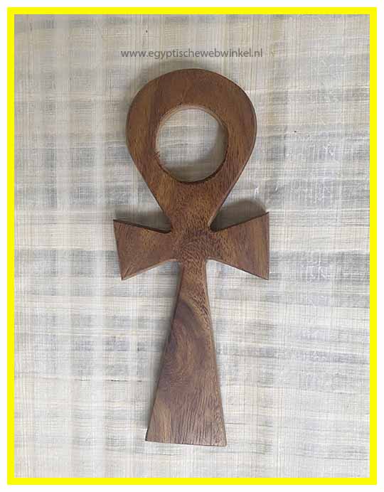 Wooden Ankh amulet L