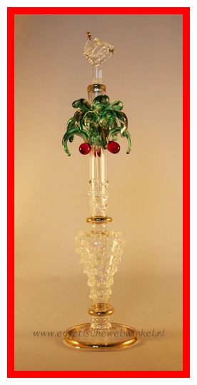 Palm tree perfume bottle