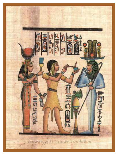 Seti I and Hathor papyrus