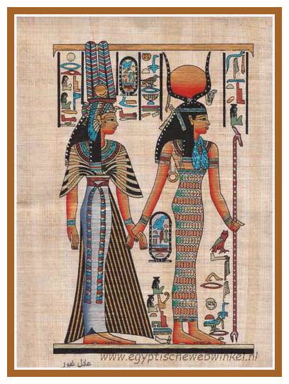 Godin Isis en koningin Nefertari