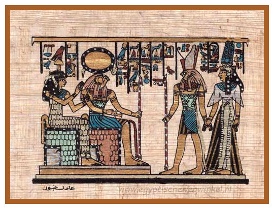 Amentet, Re-Horakhty, Horus en Nefertari Amentet, Re-Horakhty, Horus en Nefertari