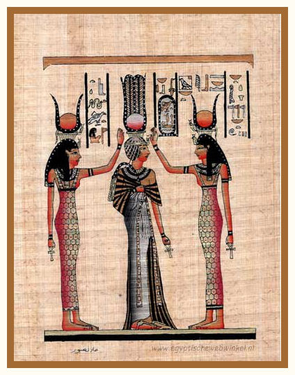De kroning van koningin Nefertari