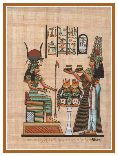 Godin Isis en koningin Nefertari