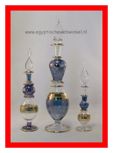 Blauwe Nile parfumflesjes set