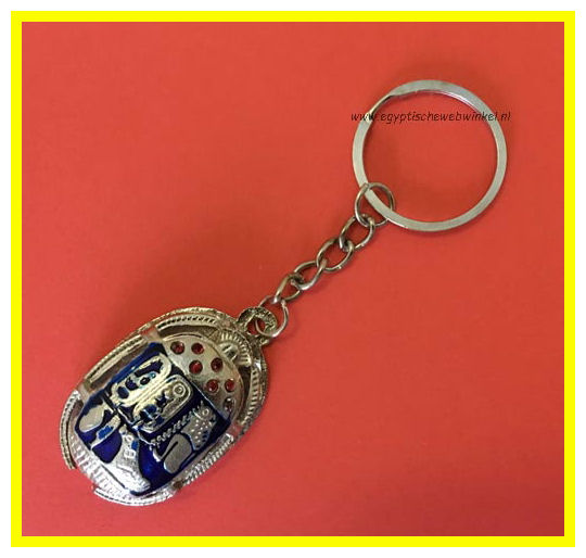 Key chain blue scarab Z