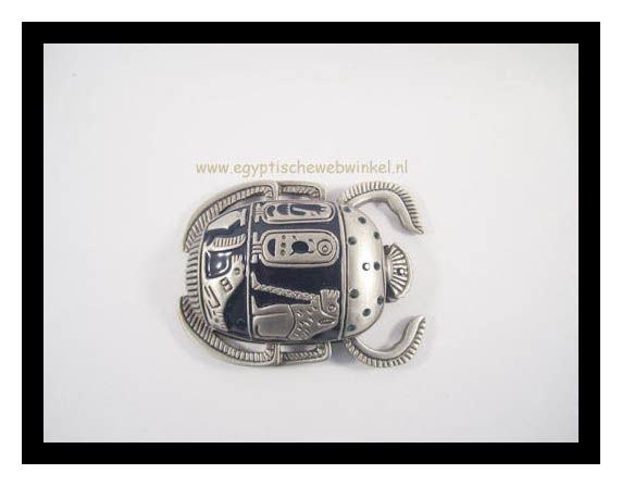 Silver scarab