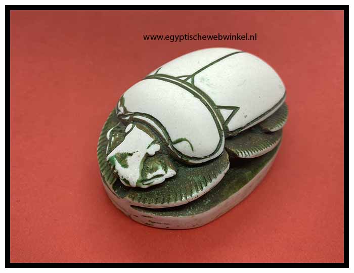 Light green scarab stone A