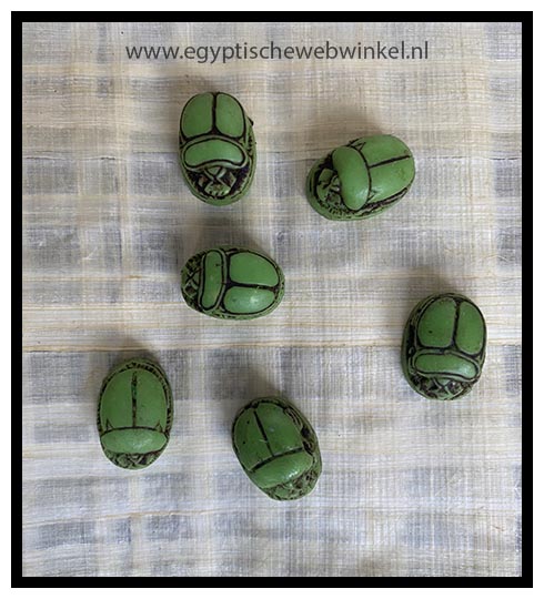 Small basil green scarabs L